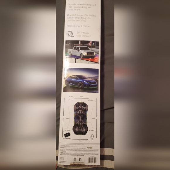 Alpena 77048 UnderGlowz RGB LED Smart Light Strip Kit, 136", Bluetooth Control - Picture 2 of 5